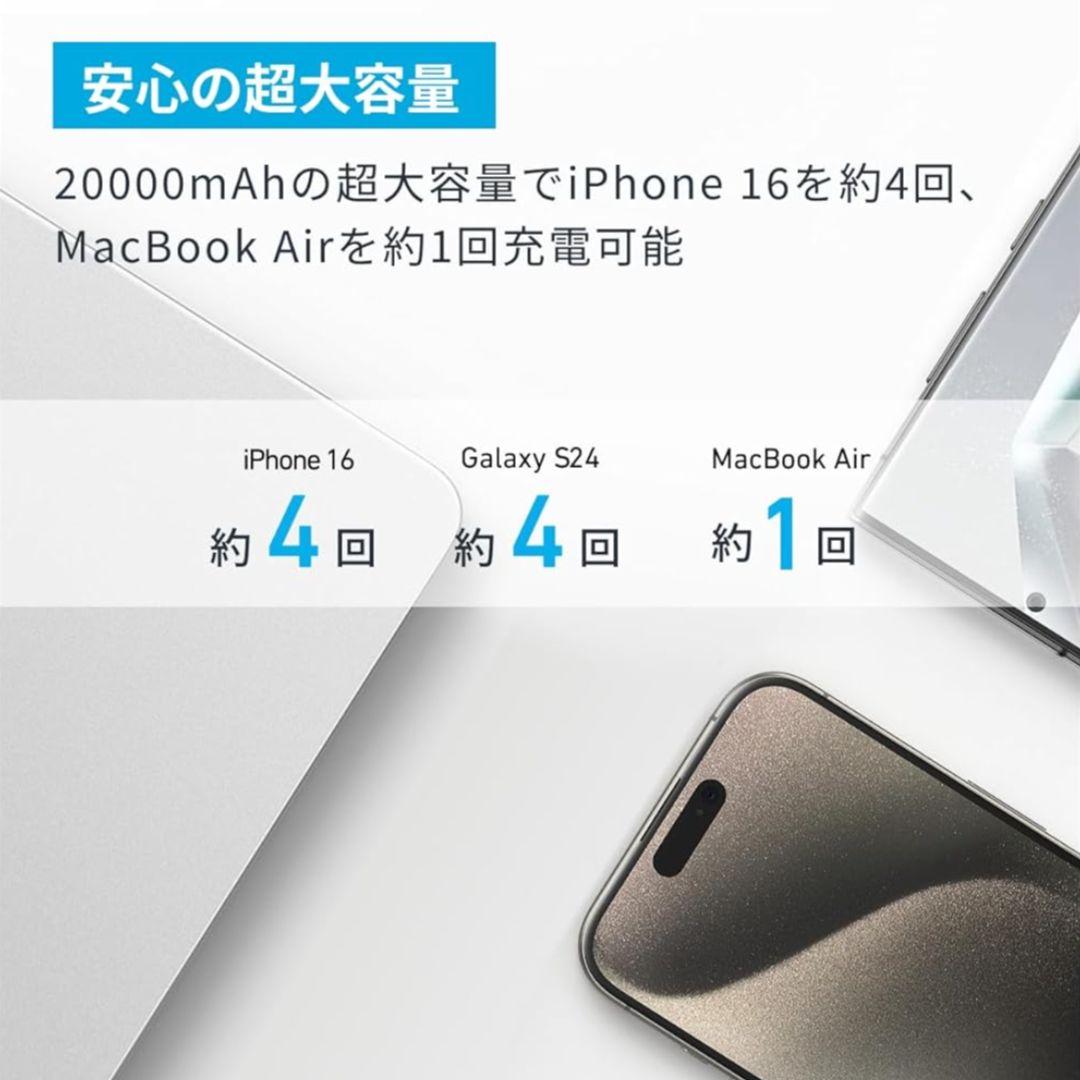 Anker Power Bank (20000mAh 87W)モバイルバッテリー