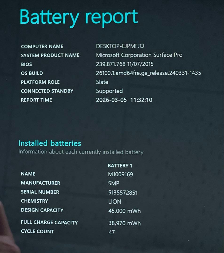 Surface Pro （第5世代）1796 128GB メモリー4GB 超美品