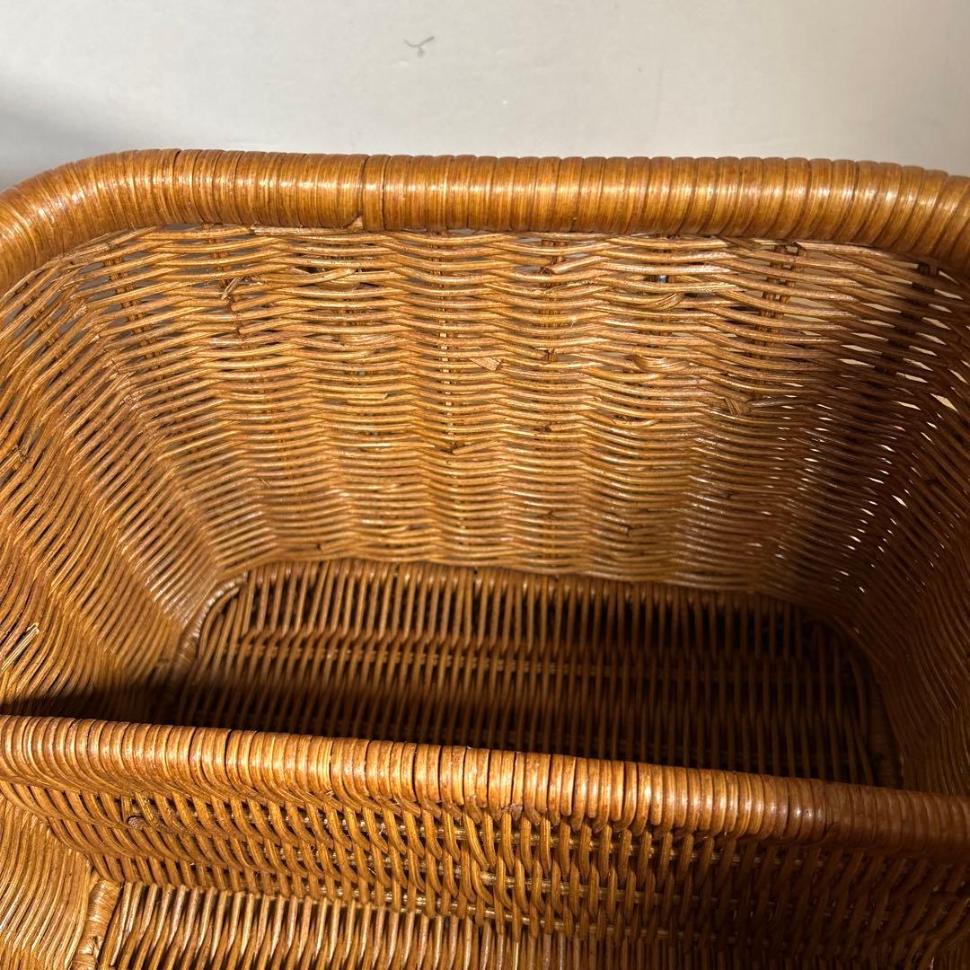 ラッセル 良質ラタンの裁縫箱 籐かご バスケット