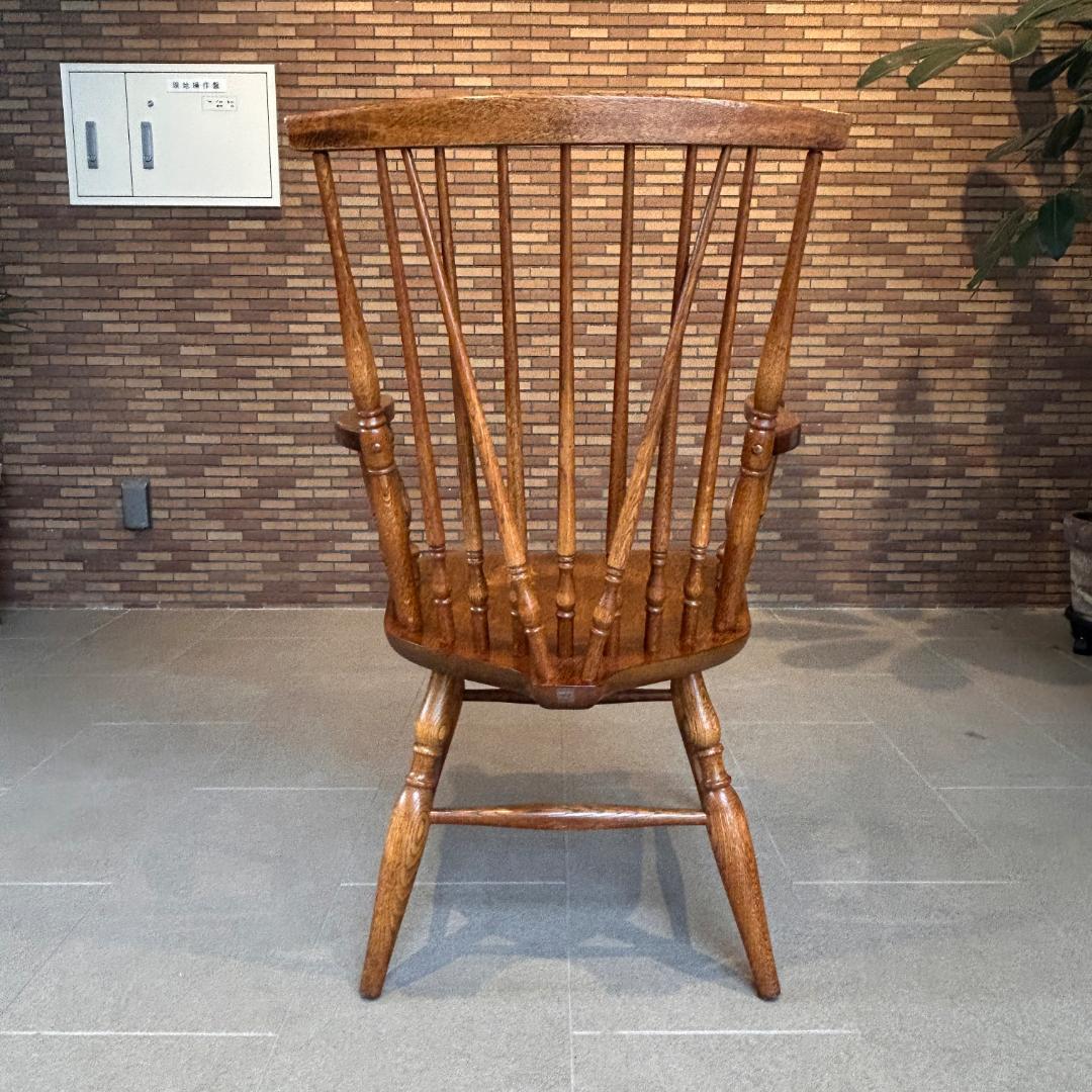 ♥飛騨産業 （キツツキマーク） アームチェア ウィンザーチェア　天然木
