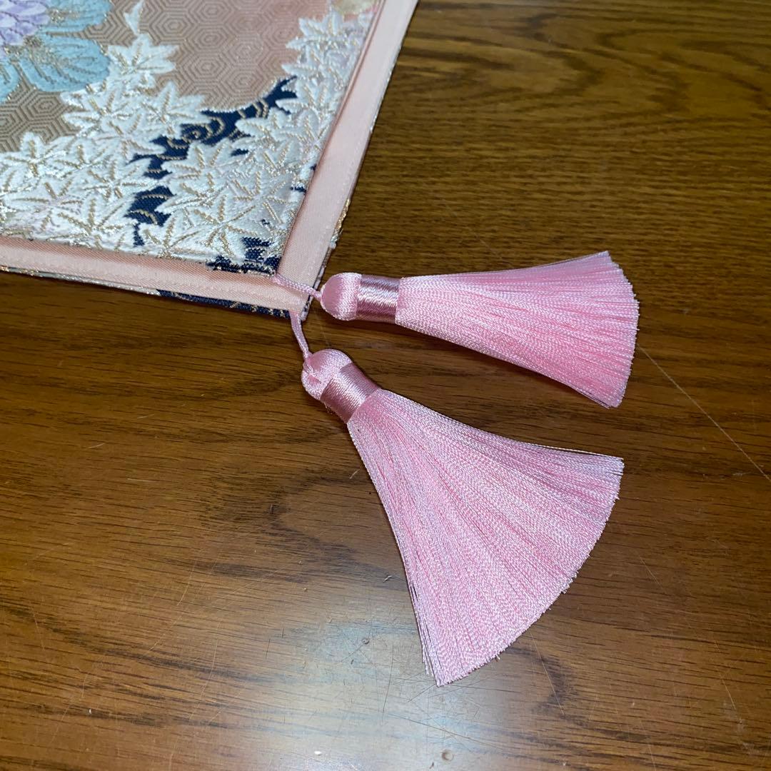table runner「百花繚乱」　帯リメイク　正絹