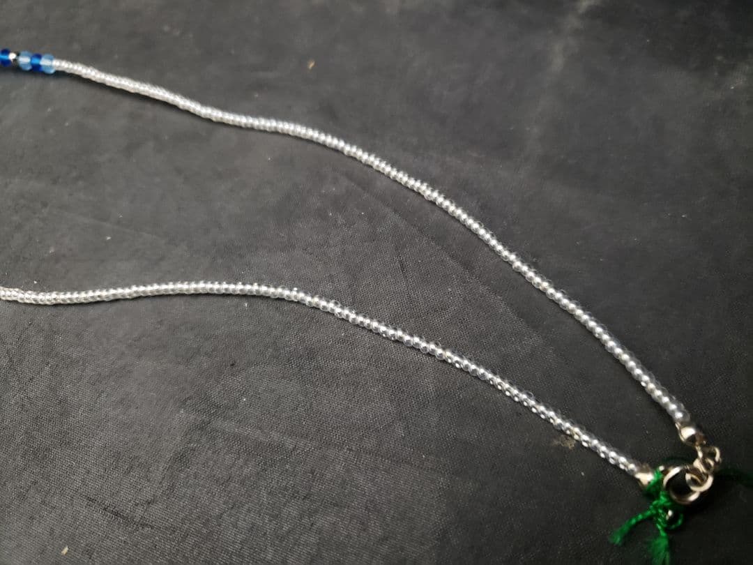 とんぼ玉　ネックレス　手作り　ビーズアクセサリー