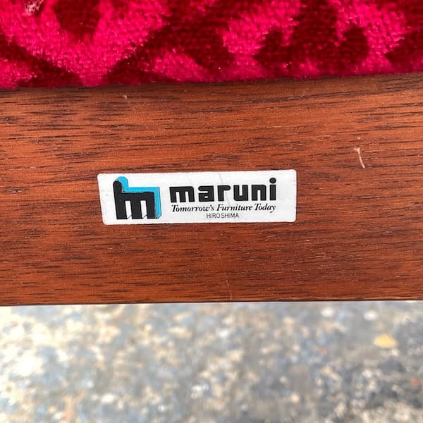 オールドマルニ　アームチェア　地中海　1Pソファ　レッド　カフェチェア　1