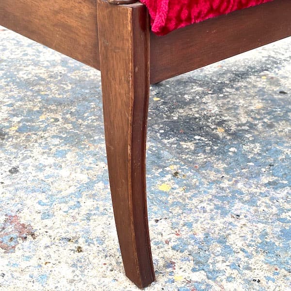 オールドマルニ　アームチェア　地中海　1Pソファ　レッド　カフェチェア　1