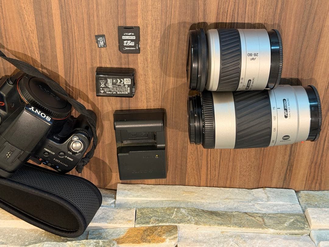 Sony α55 デジタル1眼セット　すぐ撮れます