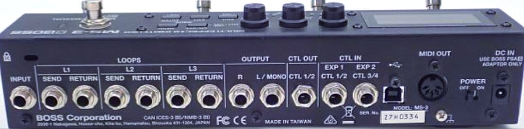 ■【箱・取説・電源AC付】BOSS 　MS-3 マルチエフェクター