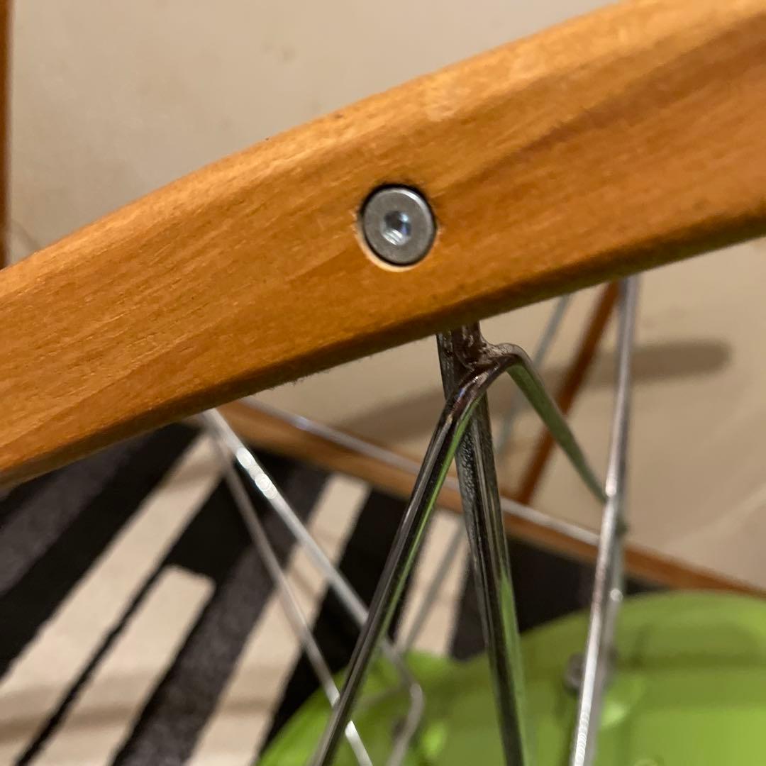 イームズ FRP製 ロッキングチェア 黄緑リプロダクト 県内お届可能