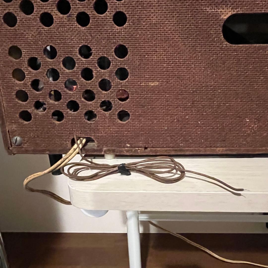 コロムビア 真空管ラジオ電蓄 レトロ家具 通電OK