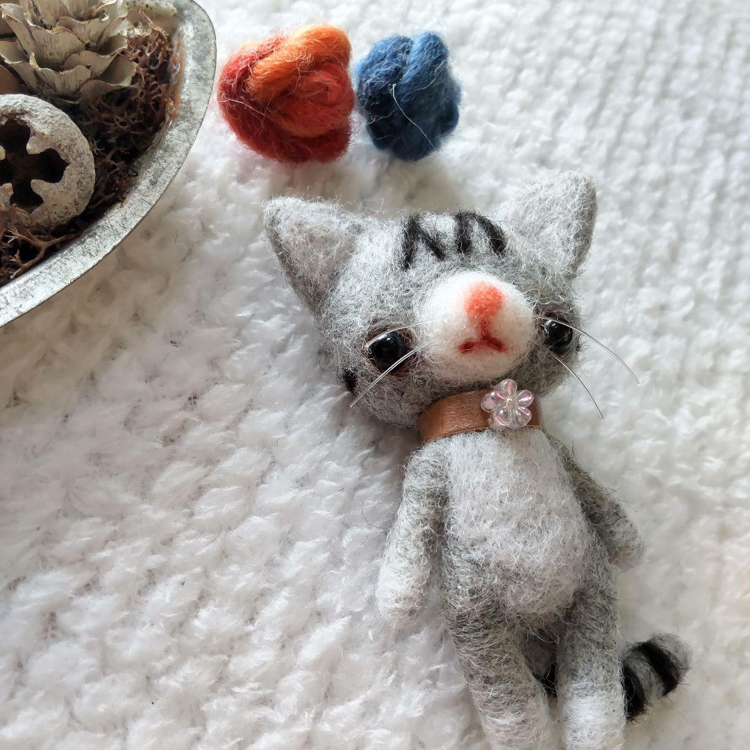 【確認用】サバトラ猫さん✻羊毛フェルト