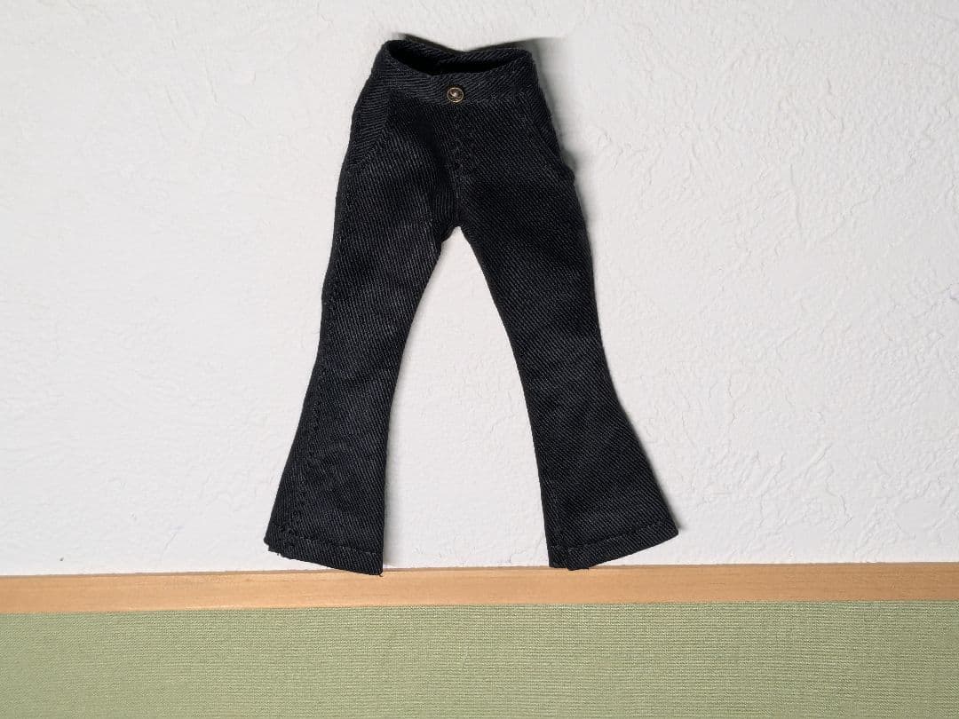 22㌢ドールサイズ服 【選ぶマイコーデ：H630 パンツ　ブラック】