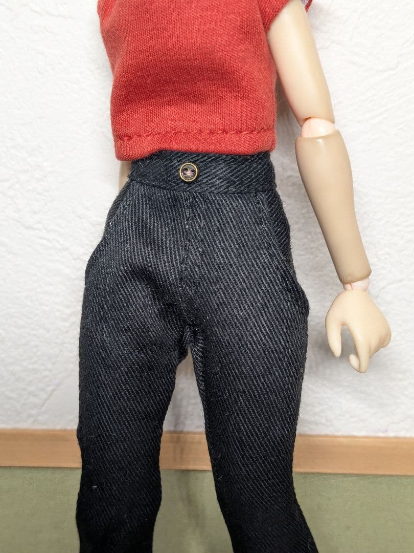 22㌢ドールサイズ服 【選ぶマイコーデ：H630 パンツ　ブラック】