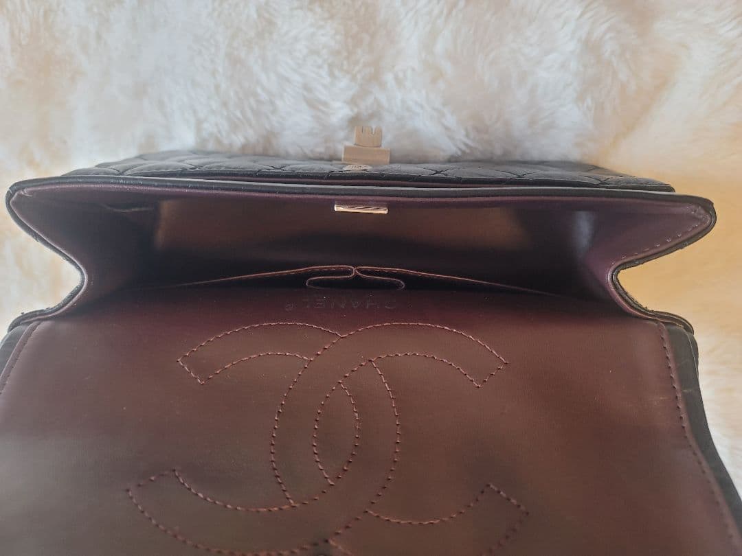ノベルティ CHANEL シャネル 2.55 マトラッセ Wフラップ チェーン