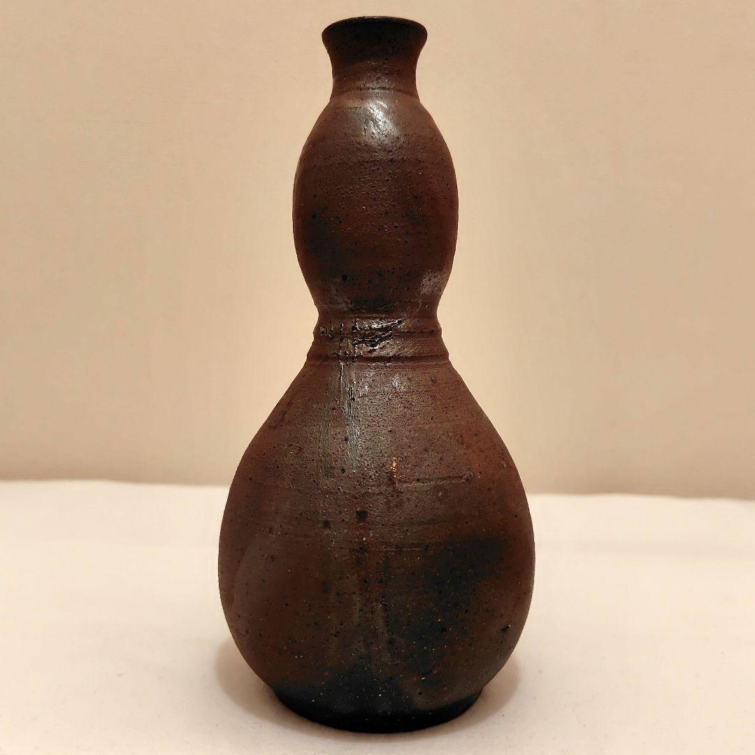 新品未使用 箱付 備前焼 花瓶 一輪挿 アンティーク 日本 現代工芸美術 和室