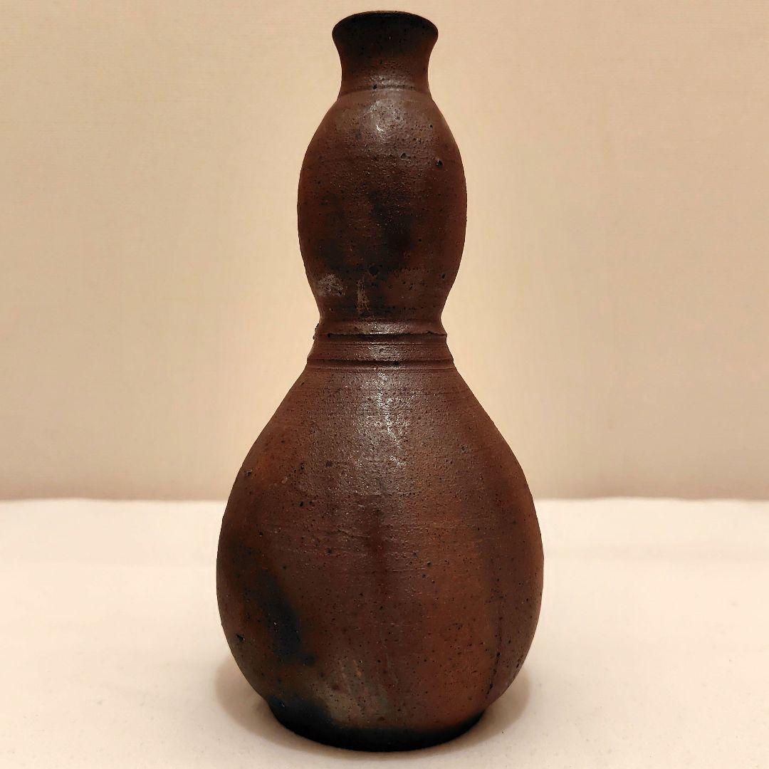 新品未使用 箱付 備前焼 花瓶 一輪挿 アンティーク 日本 現代工芸美術 和室