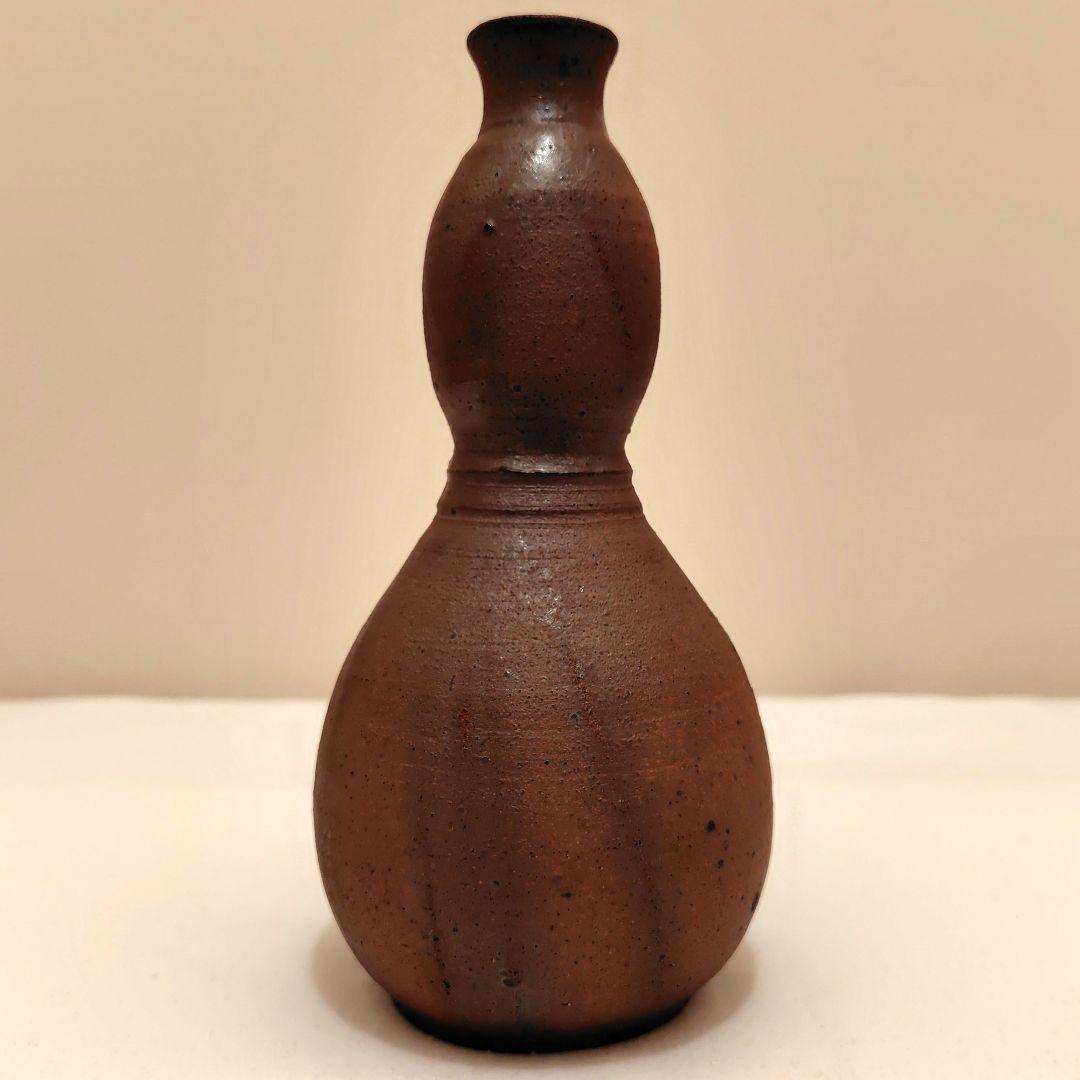 新品未使用 箱付 備前焼 花瓶 一輪挿 アンティーク 日本 現代工芸美術 和室