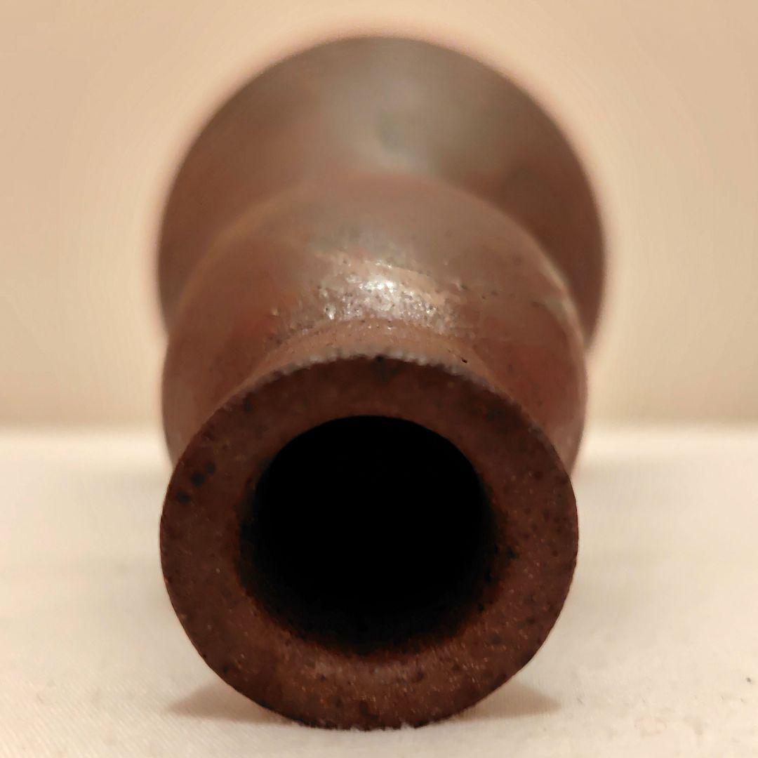 新品未使用 箱付 備前焼 花瓶 一輪挿 アンティーク 日本 現代工芸美術 和室