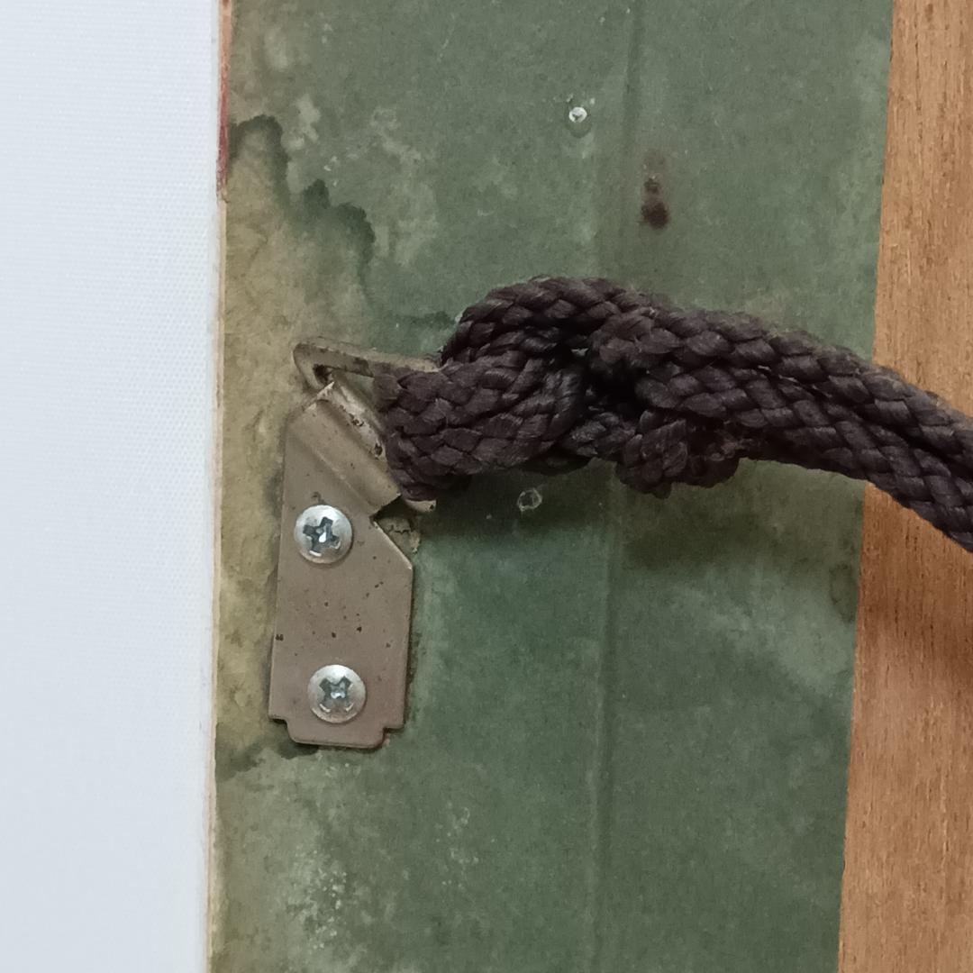 額縁付き 絵画 中型 ロンウッド リトグラフ　スライドオンディスⅡ 人物画