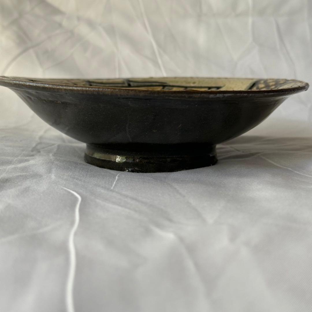 大幅値下げしました！　人間国宝　金城次郎　魚文　中皿