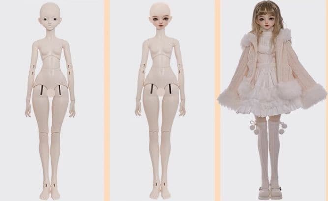 AX991 BJD 1/4 ドール本体 Ikumi 球体関節人形 ハンドメイド