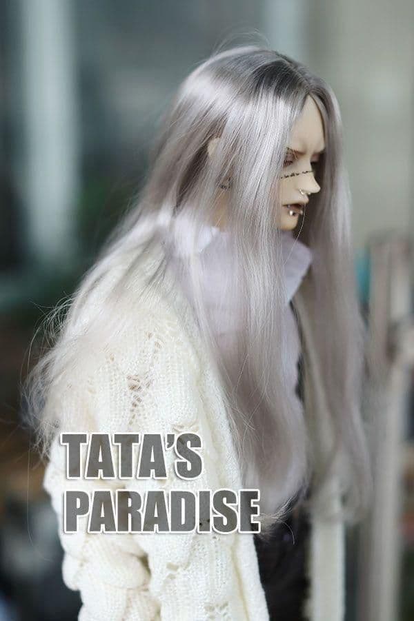 WY135 BJD 1/4 人形 ドール ウィッグ カツラ 耐熱 ハンドメイド