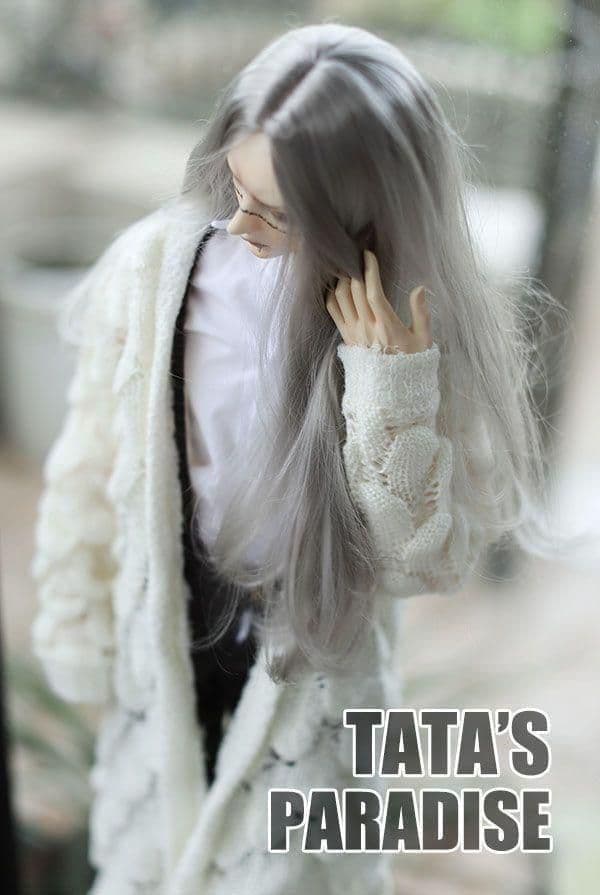 WY135 BJD 1/4 人形 ドール ウィッグ カツラ 耐熱 ハンドメイド