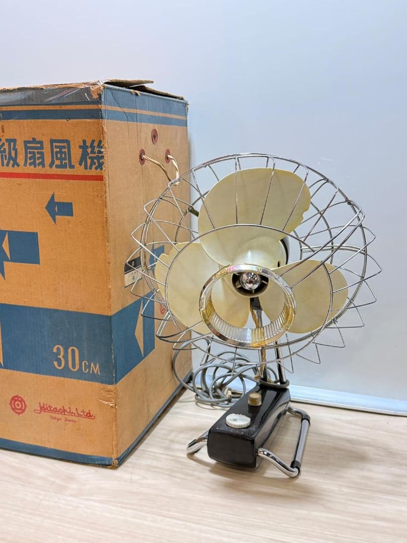 HITACHI M-6036F 30cm 3枚羽根 オルゴール付 扇風機
