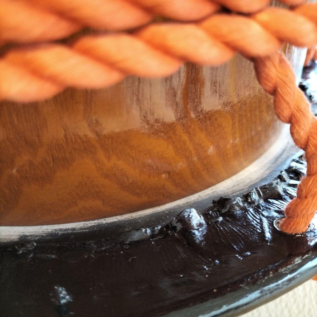 締太鼓　くり抜き胴　和太鼓　中古良品