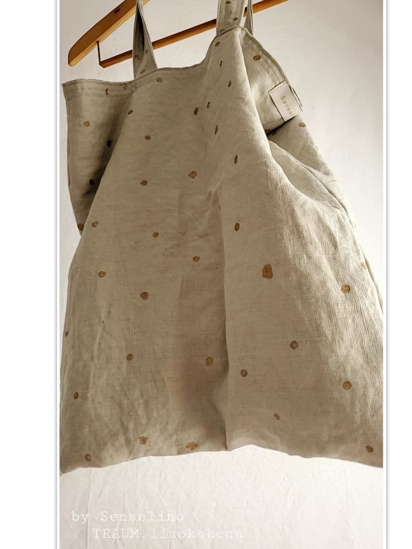 TRAUM.linokekenaリネン100%「Senselino」水玉