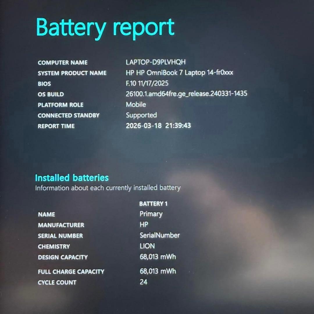 【美品】HP OmniBook 7 14-fr 32GB 1TB