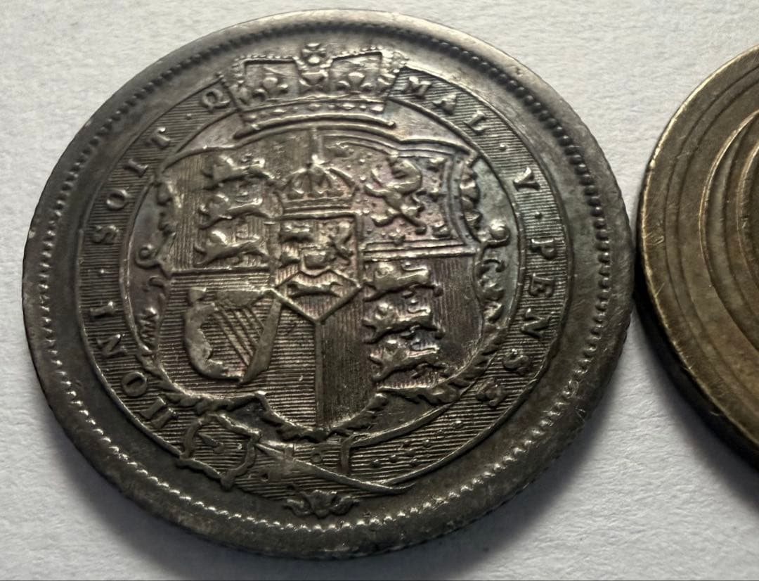 ア*ん様 1817年英国ジョージ3世 シリング銀貨