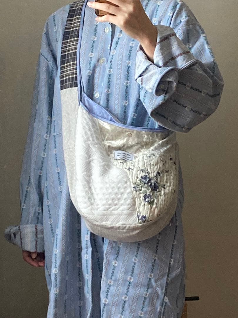 miy 花柄ショルダーバッグ ラムネ色ナップサック2点