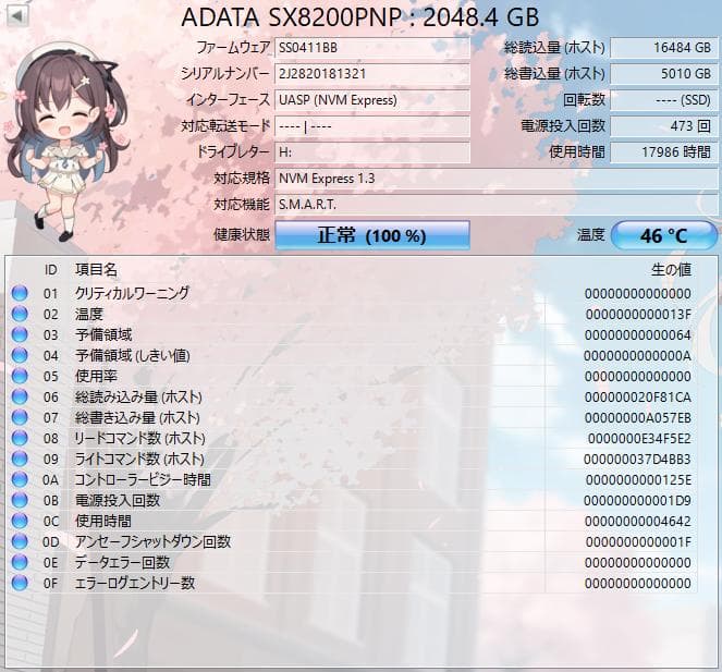 内蔵型SSD NVME SSD 2TB XPG SX8200 Pro