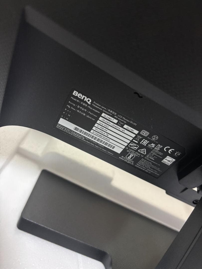 BenQ 24型液晶ディスプレイ GL2480 【2022年製】