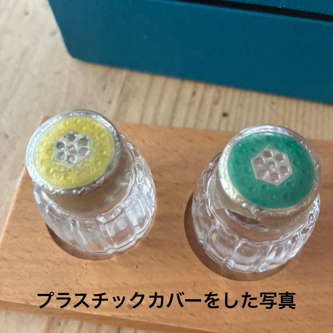 silver製　ソルトアンドペッパー　エナメル　七宝
