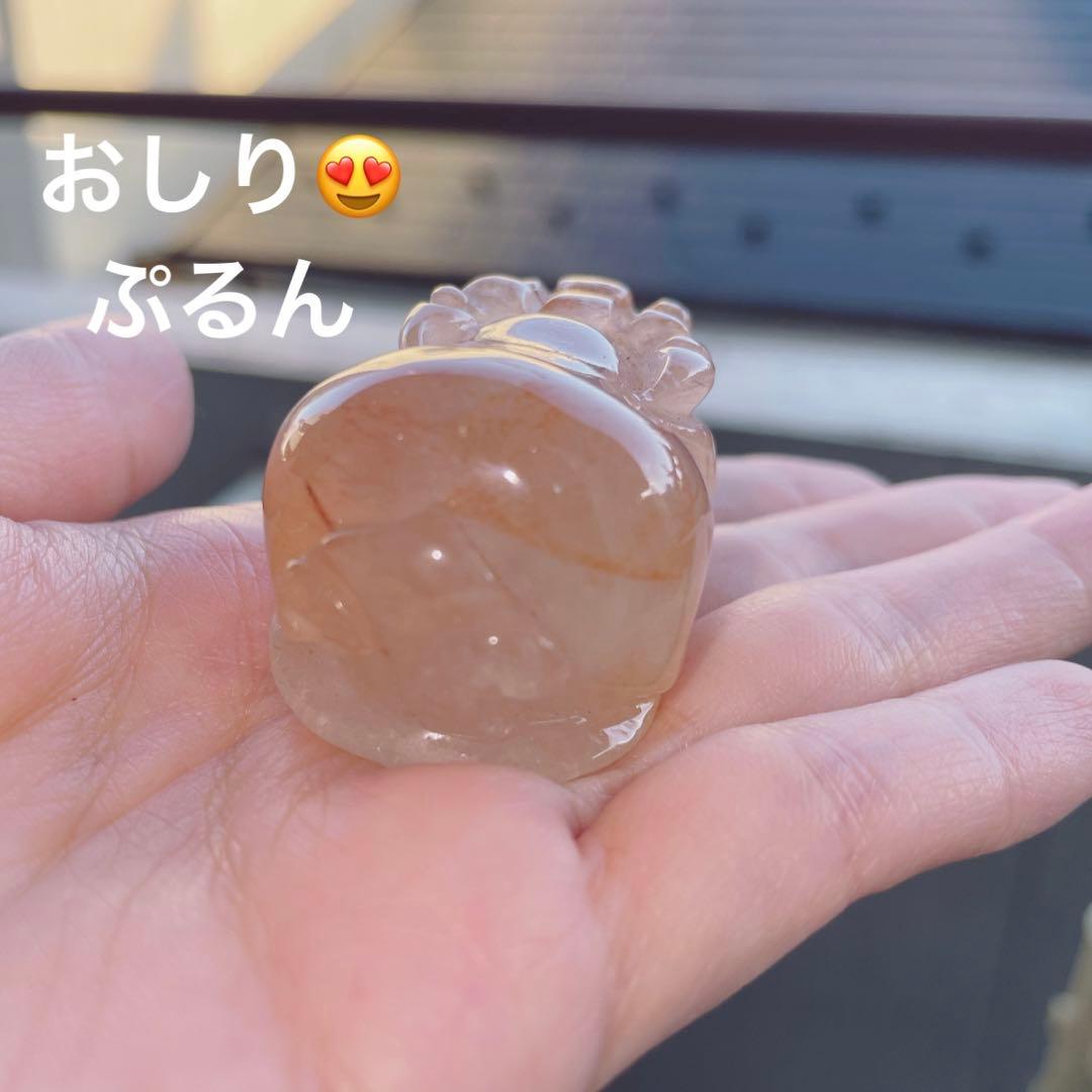 貔貅 ラビットヘア サゲニティック ラビットファー ピーチオレンジ ピーチサゲ