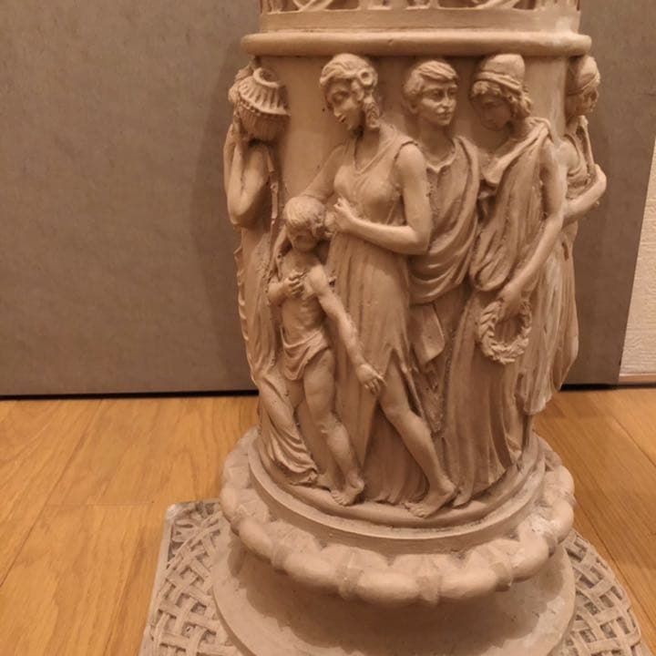 最終お値下げ。*高さ約74cm ギリシャ彫刻 台座 花台 デコラティブ