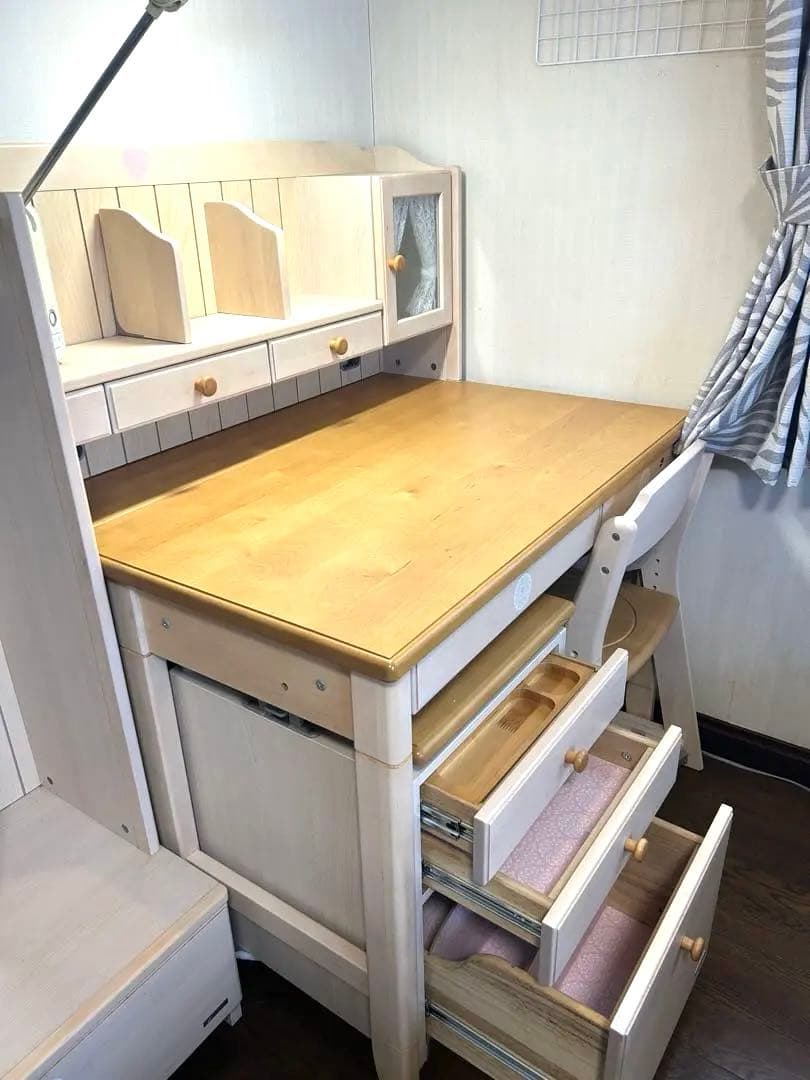 コイズミ　学習机フルセット ランドセルラック　鍵あり