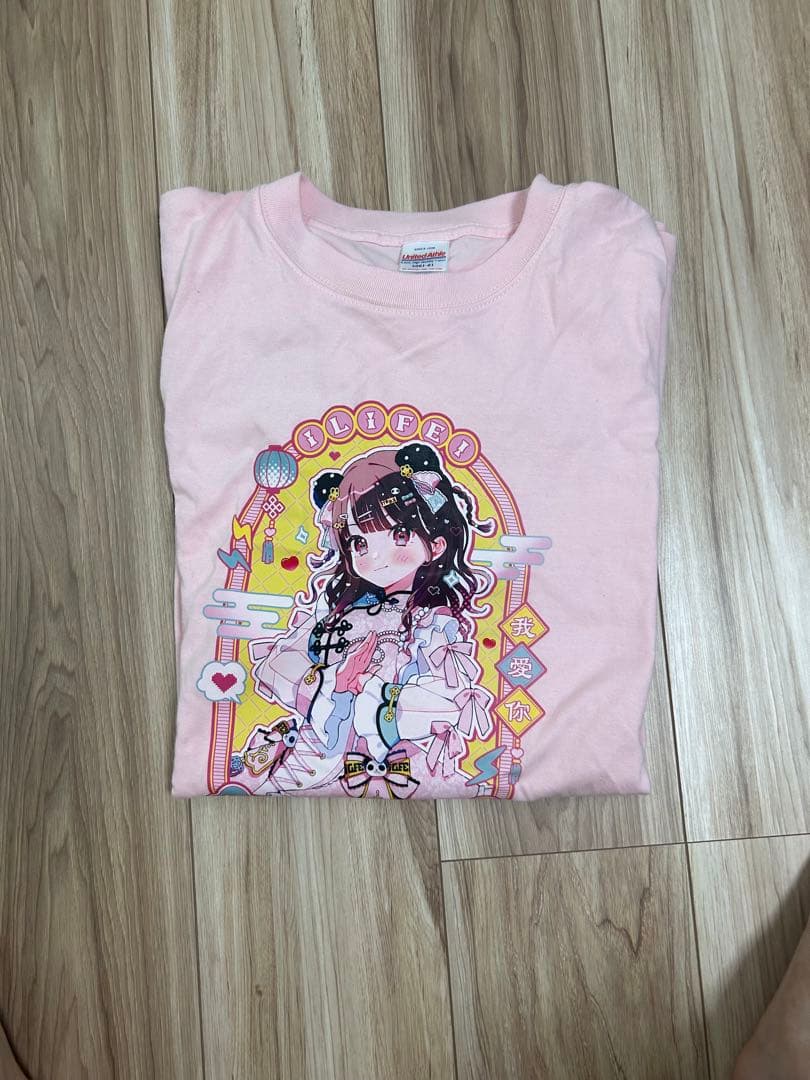 那蘭のどか　チャイナイラストTシャツ