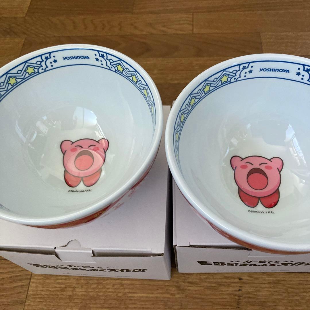 吉野家　星のカービィ　メラミン製丼ぶり２つ