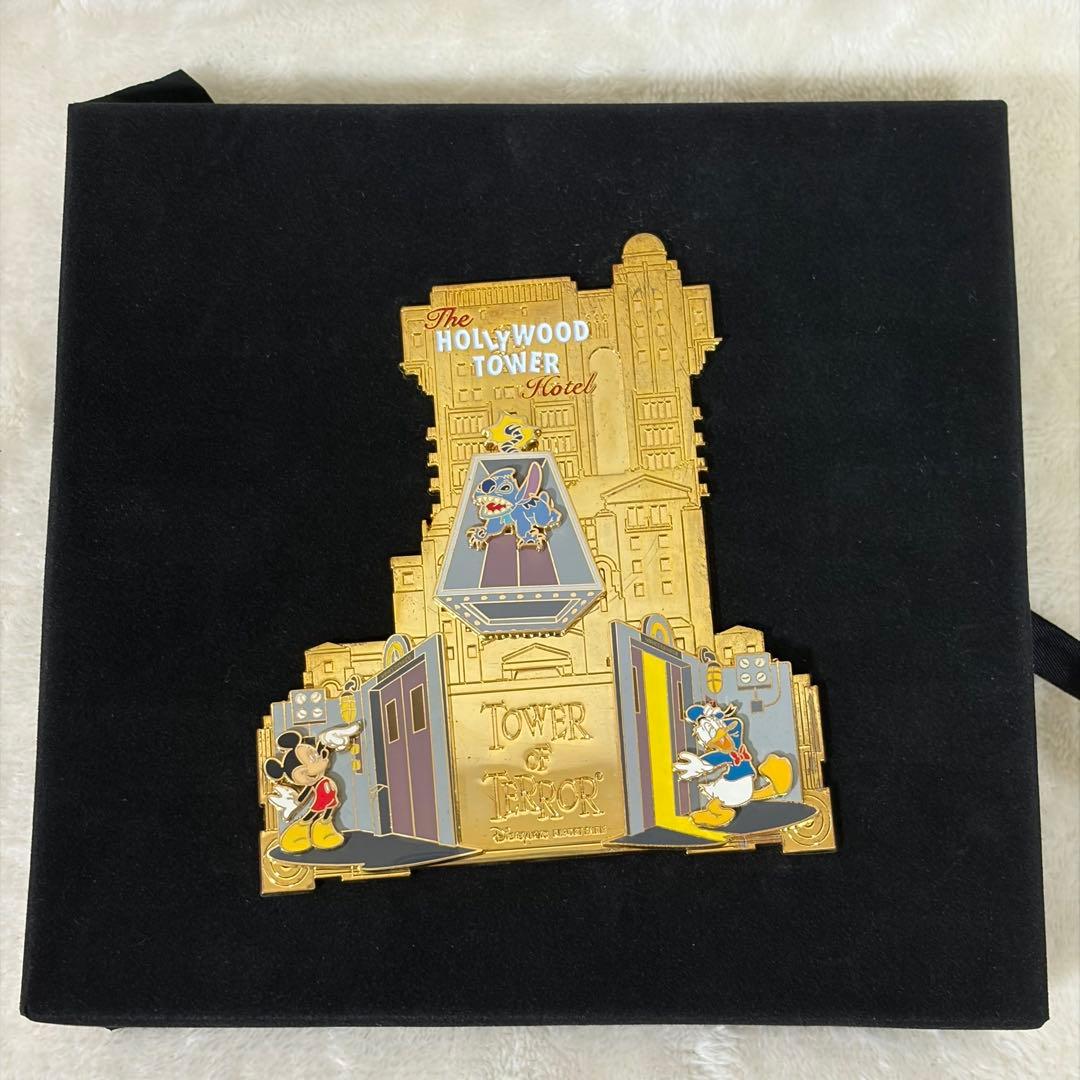 【希少品】ディズニー パリ タワーオブテラー 600個限定 ジャンボ ピンバッジ