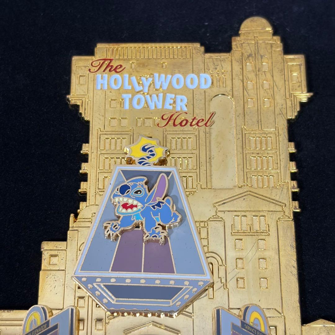 【希少品】ディズニー パリ タワーオブテラー 600個限定 ジャンボ ピンバッジ