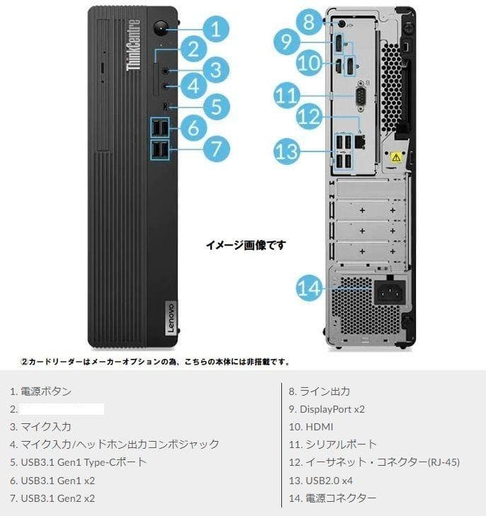 Windowsデスクトップ ThinkCentreM75sSmallGen2 Ryzen7 PRO5750G