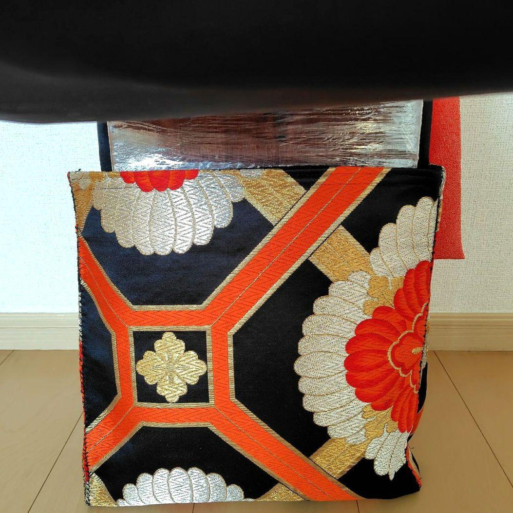 お琴カバー【憐】着物帯 ゆたん油単ハンドメイド 和楽器 正絹 袋帯 生田流山田流