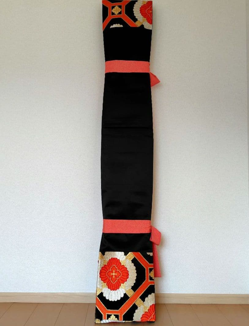 お琴カバー【憐】着物帯 ゆたん油単ハンドメイド 和楽器 正絹 袋帯 生田流山田流