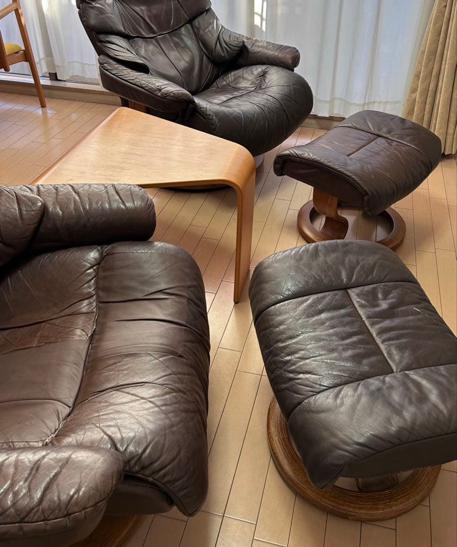 ②エコーネスEKORNES レノRENO ストレスレスチェア