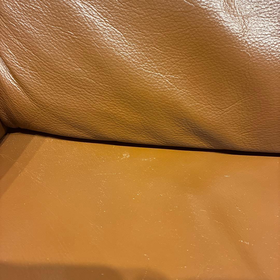 ブラウン レザー 2人掛けソファ　定価20万円