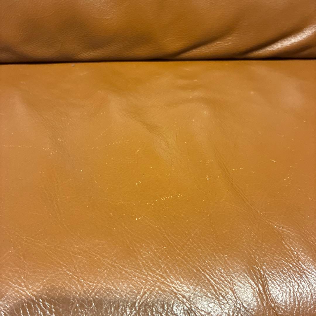 ブラウン レザー 2人掛けソファ　定価20万円