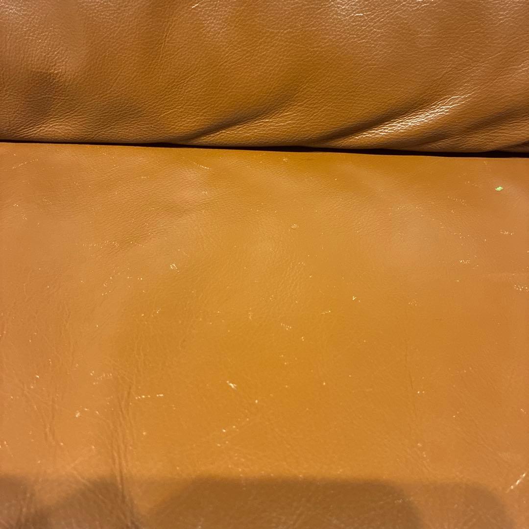 ブラウン レザー 2人掛けソファ　定価20万円