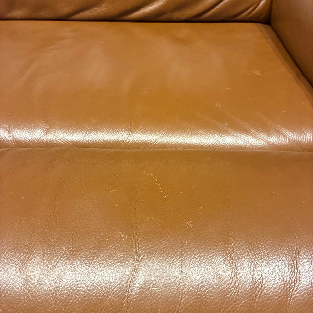 ブラウン レザー 2人掛けソファ　定価20万円