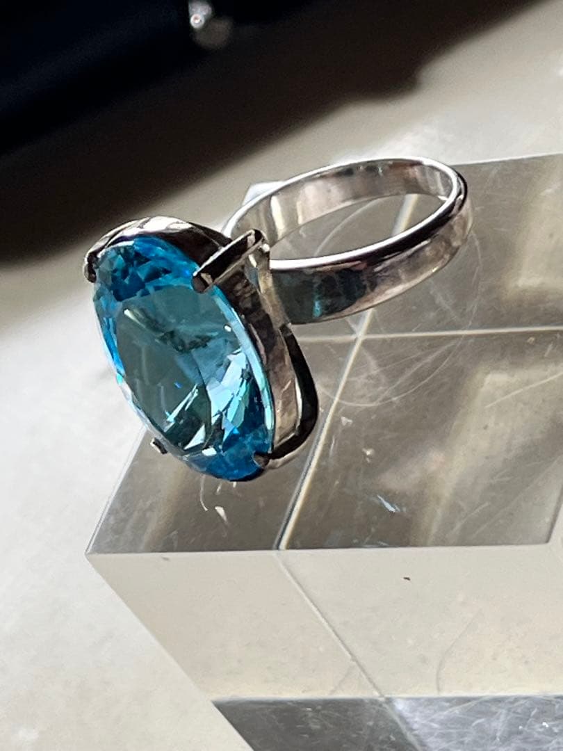 天然石ブルートパーズリング アトリエ「之」